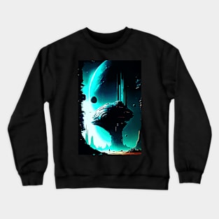 Science Fiction Alien Landscape 103 Crewneck Sweatshirt